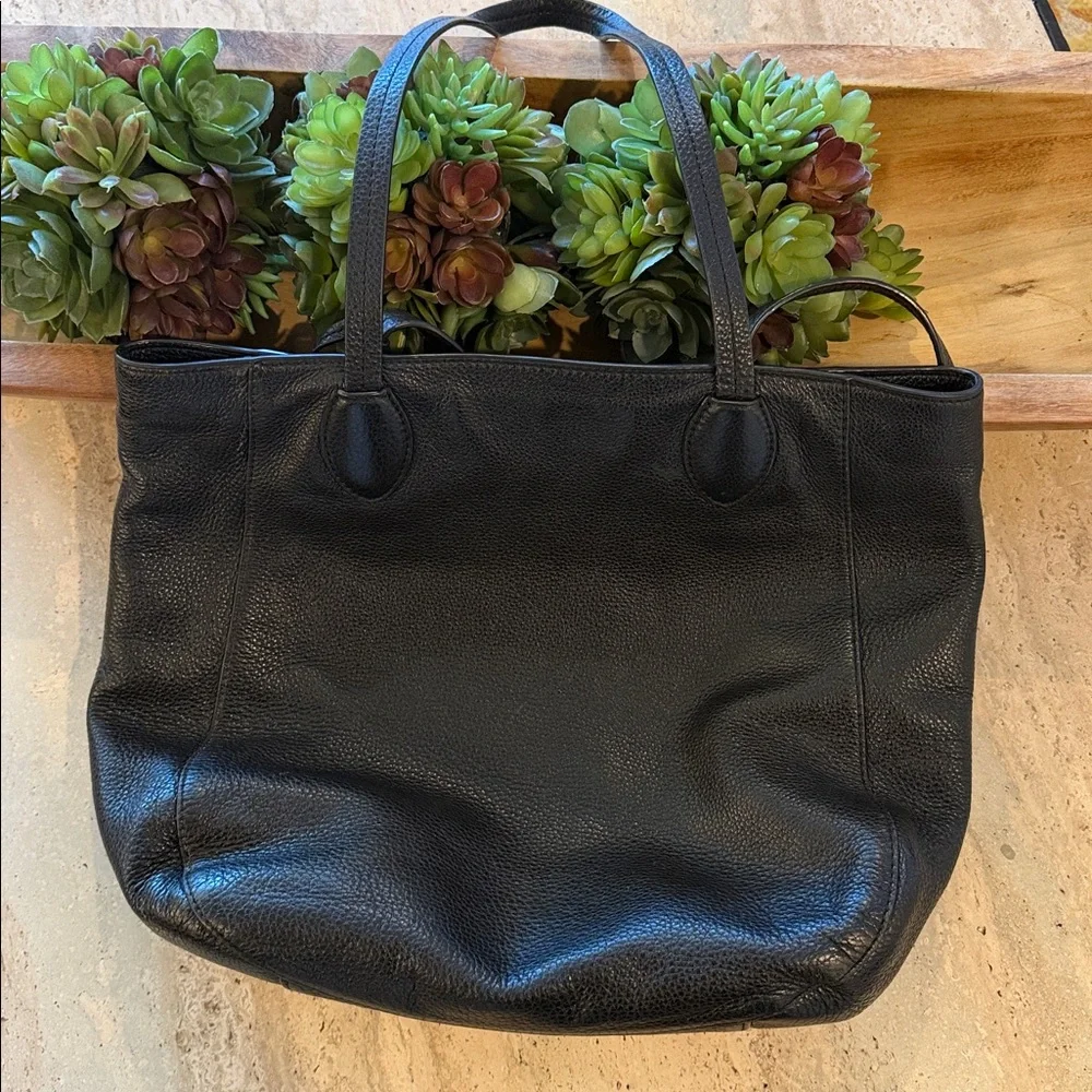 MICHAEL KORS Ani Large Leather Tote Black Bag purse EUC - Picture 4 of 5